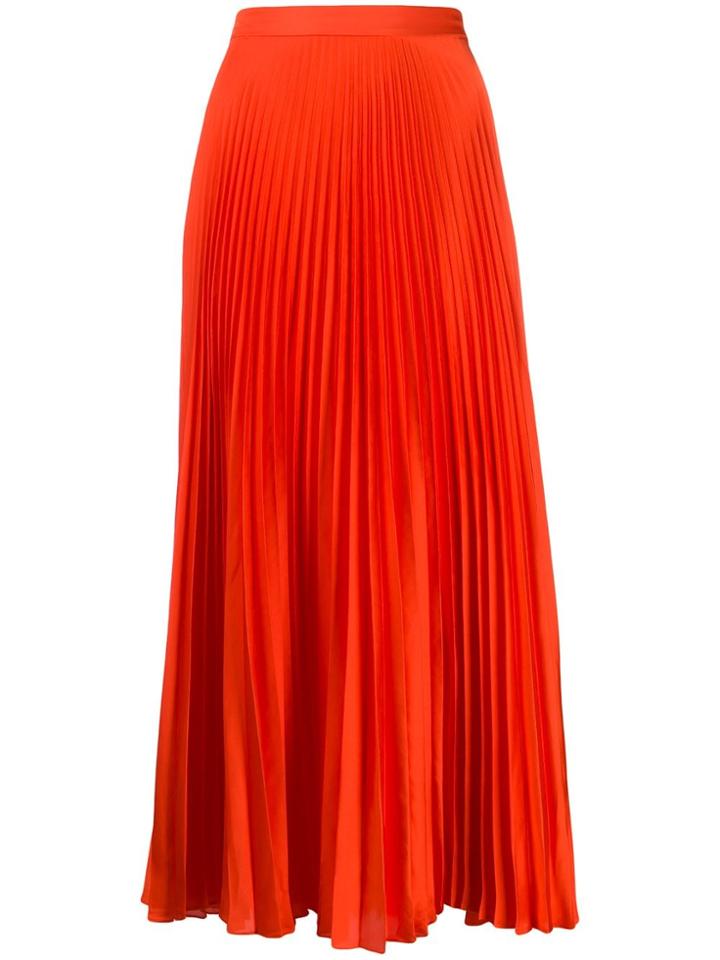 Stella Mccartney Alpha Pleated Midi-skirt - Red