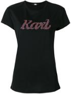 Karl Lagerfeld Dotted-print T-shirt - Black