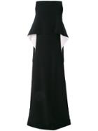 Givenchy Top Detail Evening Dress - Black
