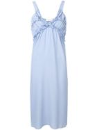 L'autre Chose Ruffled Midi Dress - Blue