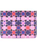 Emilio Pucci Large Geometric Print Clutch, Women's, Pink/purple