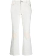 Stella Mccartney Kick-flare Patch Jeans - White