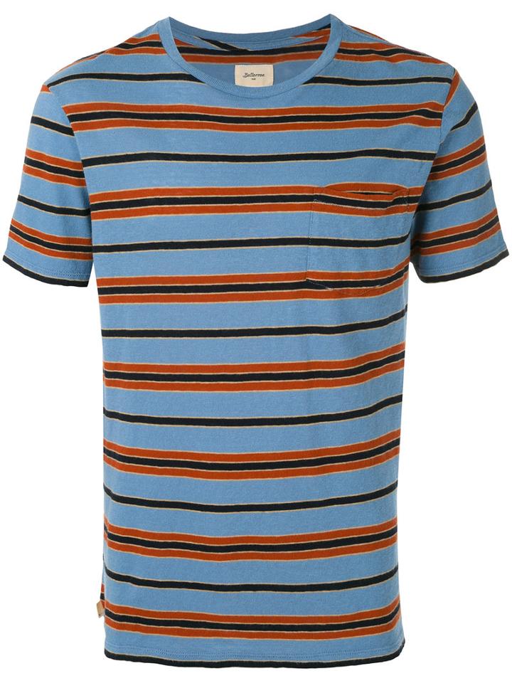 Bellerose - Striped T-shirt - Men - Cotton - Xl, Blue, Cotton