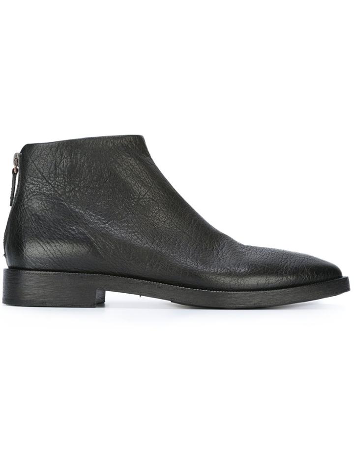 Marsèll Zip Heel Ankle Boots - Black