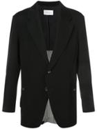 Song For The Mute Photo Print Blazer - Black