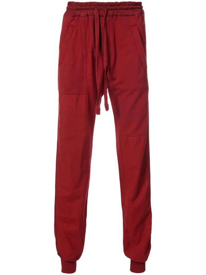 Haider Ackermann Drawstring Casual Pants - Red