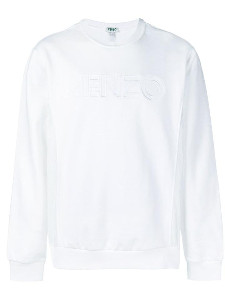 Kenzo Logo Appliqué Sweatshirt - White