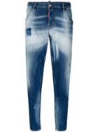 Dsquared2 - Faded Hockney Jeans - Women - Cotton/spandex/elastane - 36, Blue, Cotton/spandex/elastane