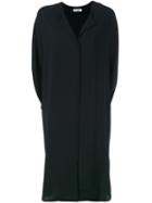 Jil Sander - V-neck Dress - Women - Viscose - 36, Black, Viscose