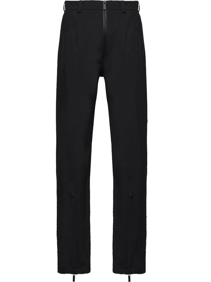 Prada Technical Straight Trousers - Black