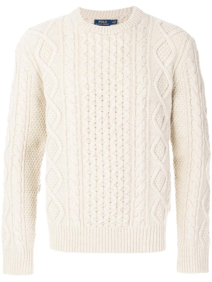 Polo Ralph Lauren Chunky Knit Jumper - Nude & Neutrals