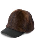 Simonetta Ravizza Furrissima Baseball Cap - Brown