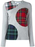 Comme Des Garçons Comme Des Garçons Patch Detail Sweatshirt, Women's, Size: Medium, Grey, Cotton/wool