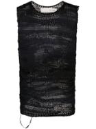 Isabel Benenato Knitted Vest - Black