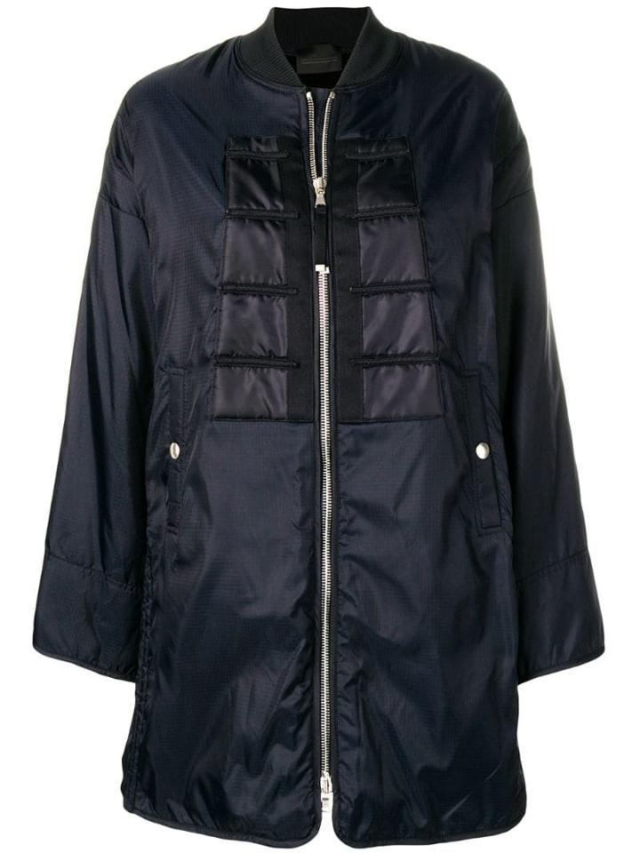 Diesel Black Gold Flared Bomber Coat - Blue