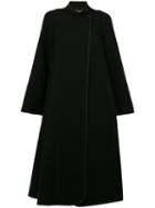 Chloé - Oversized Coat - Women - Polyamide/virgin Wool - 36, Black, Polyamide/virgin Wool