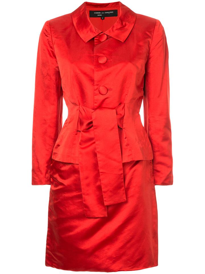 Comme Des Garçons Vintage Silk Layered Tie Jacket