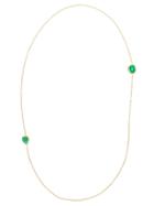 Ram 18k Gold And Emerald Necklace - Green