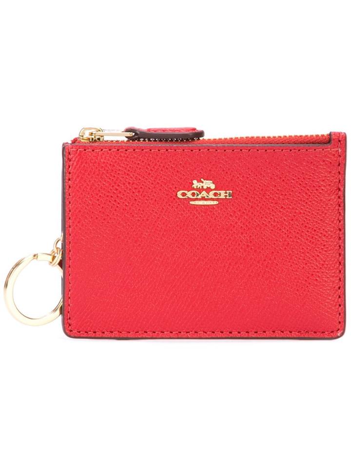 Coach Mini Skinny Id Case - Red