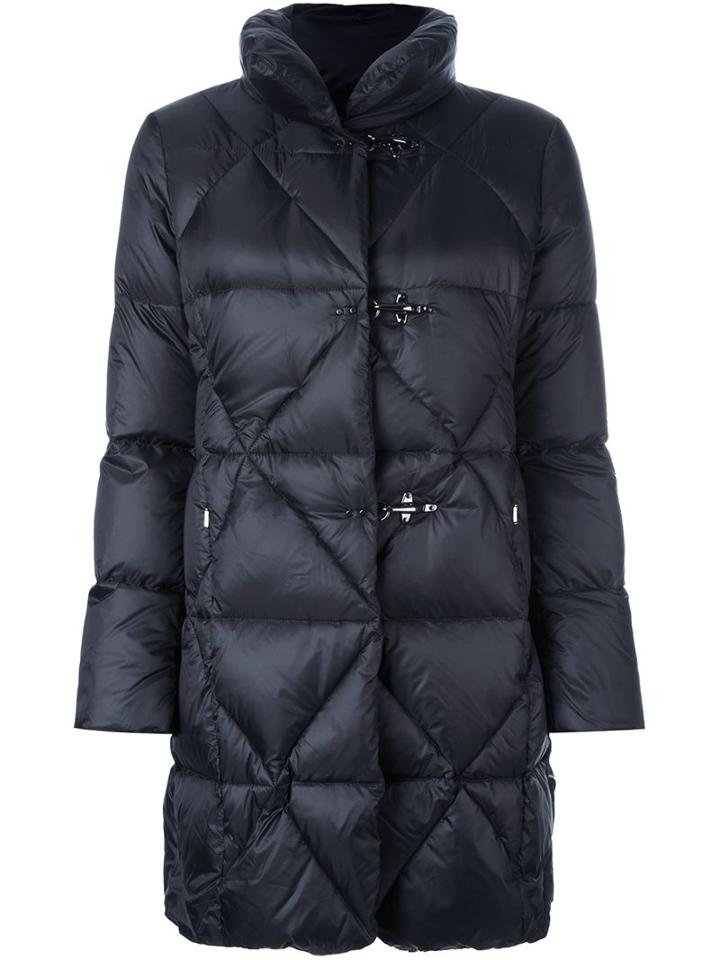 Fay Quilted Padded Coat, Women's, Size: Medium, Black, Feather Down/polyamide