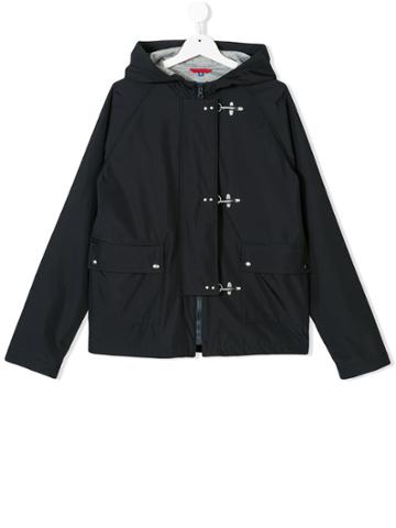 Fay Kids Hooded Coat - Blue