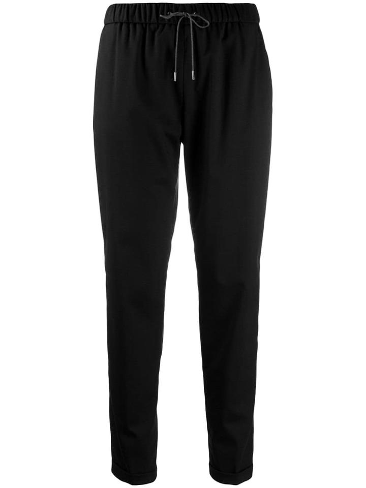 Fabiana Filippi Tapered Drawstring Trousers - Black