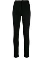Steffen Schraut Pinstripe Skinny Trousers - Black