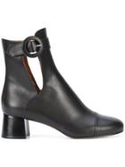 Derek Lam Tosca Open Side Buckle Bootie - Black