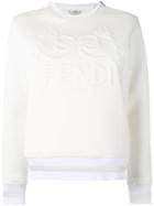 Fendi Embroidered Sweatshirt - Nude & Neutrals