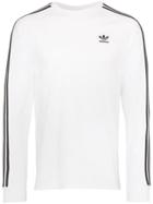 Adidas Three-stripe Sweatshirt - White