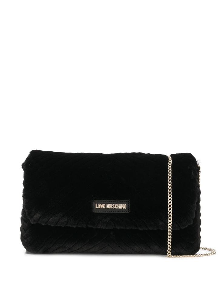 Love Moschino Textured Crossbody Bag - Black
