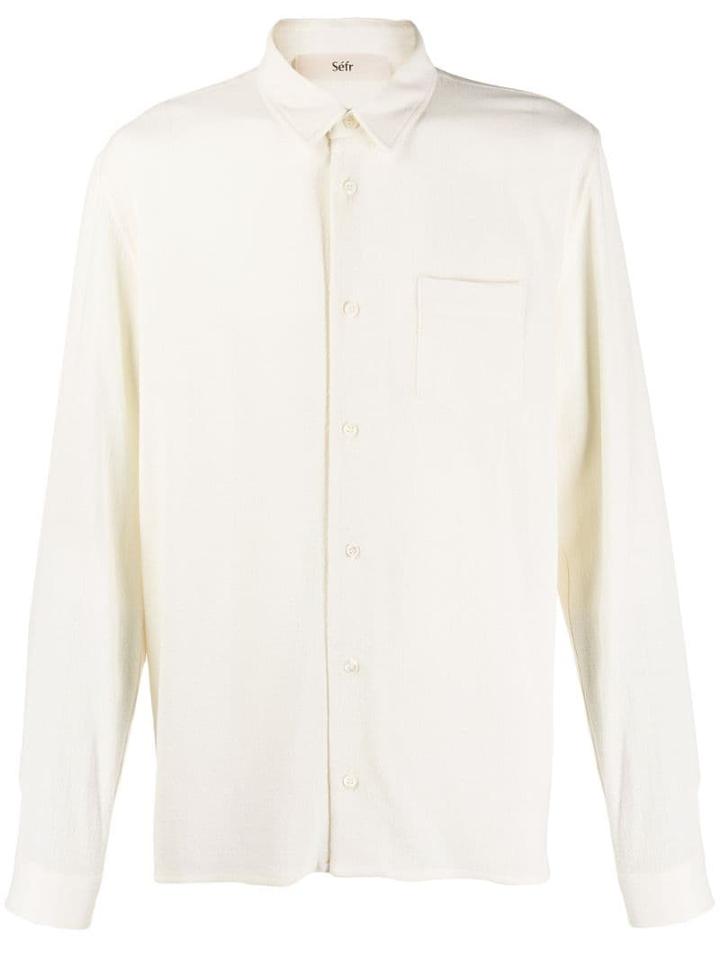 Séfr Hampus Plain Shirt - White