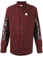 Sold Out Frvr - Printed Checked Shirt - Men - Cotton - L, Red, Cotton