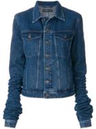 Y / Project Denim Jacket With Exaggerated Sleeves - Blue