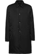 Prada Gabardine Padded Raincoat - Black