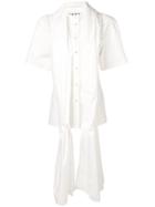 Aalto Scarf Draped Shirt - White