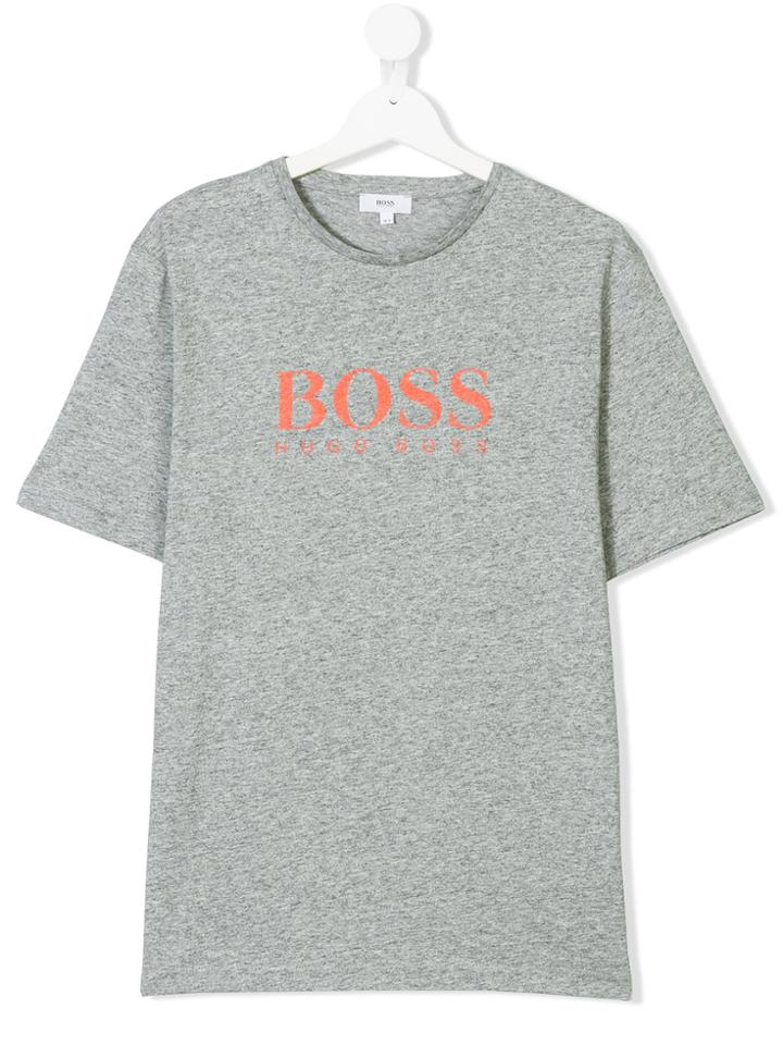 Boss Kids Teen Branded T-shirt - Grey