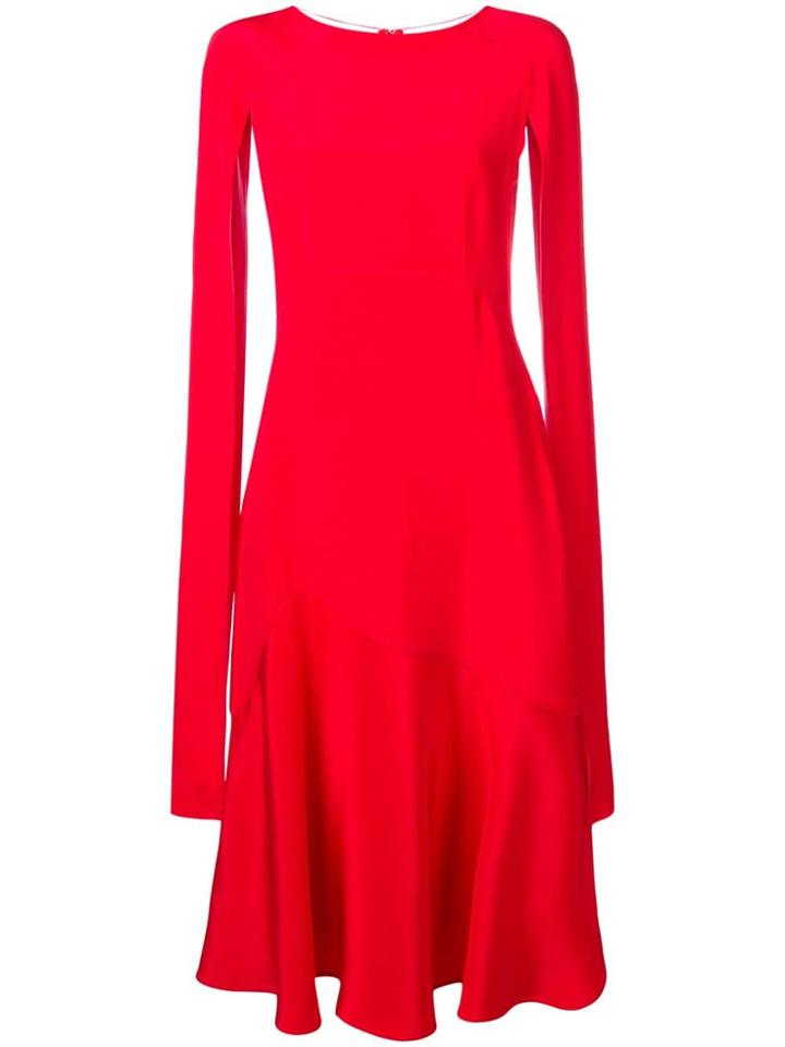 Calvin Klein 205w39nyc Cape-sleeve Flared Dress