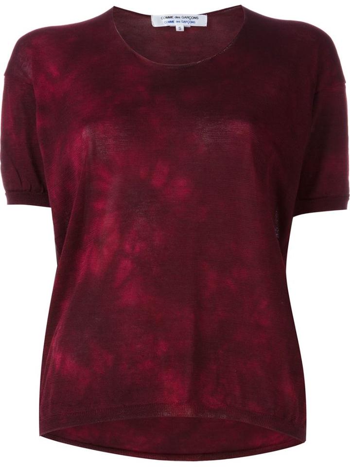 Comme Des Garçons Comme Des Garçons Tie Dye Print Knit Top