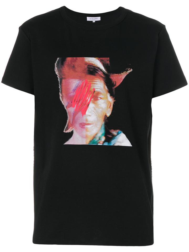 Les Benjamins Bowie Print T-shirt - Black