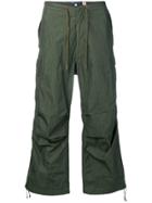 Levi's: Made & Crafted Wide Leg Cargo Trousers - Green