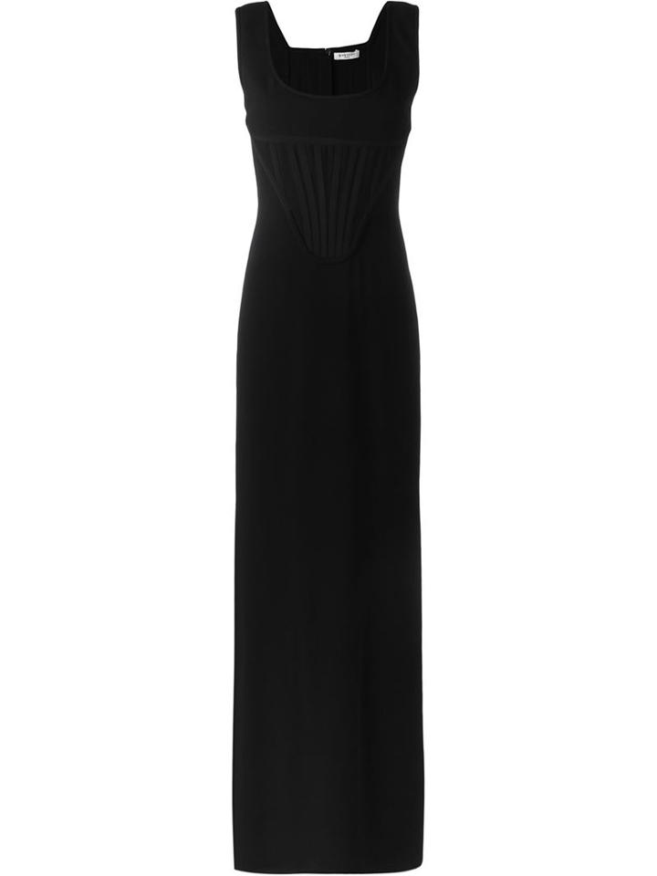 Givenchy Corseted Gown, Women's, Size: 38, Black, Viscose/spandex/elastane/silk