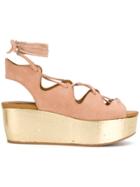 See By Chloé Liana Wedge Sandals - Nude & Neutrals