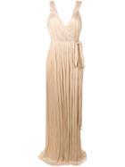 Maria Lucia Hohan Amena Plissé Gown - Pink