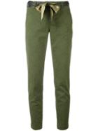 Jacob Cohen - Slim-fit Trousers - Women - Cotton/spandex/elastane - 30, Green, Cotton/spandex/elastane