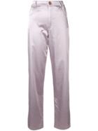 See By Chloé Straight Leg Trousers - Purple