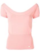 Temperley London Off The Shoulder Knitted Top - Orange