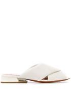 Santoni Criss Cross Sandals - White