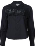 Comme Des Garçons Noir Kei Ninomiya Flower Applications Club Collar Shirt