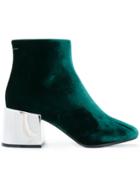 Mm6 Maison Margiela Block Heel Boots - Green
